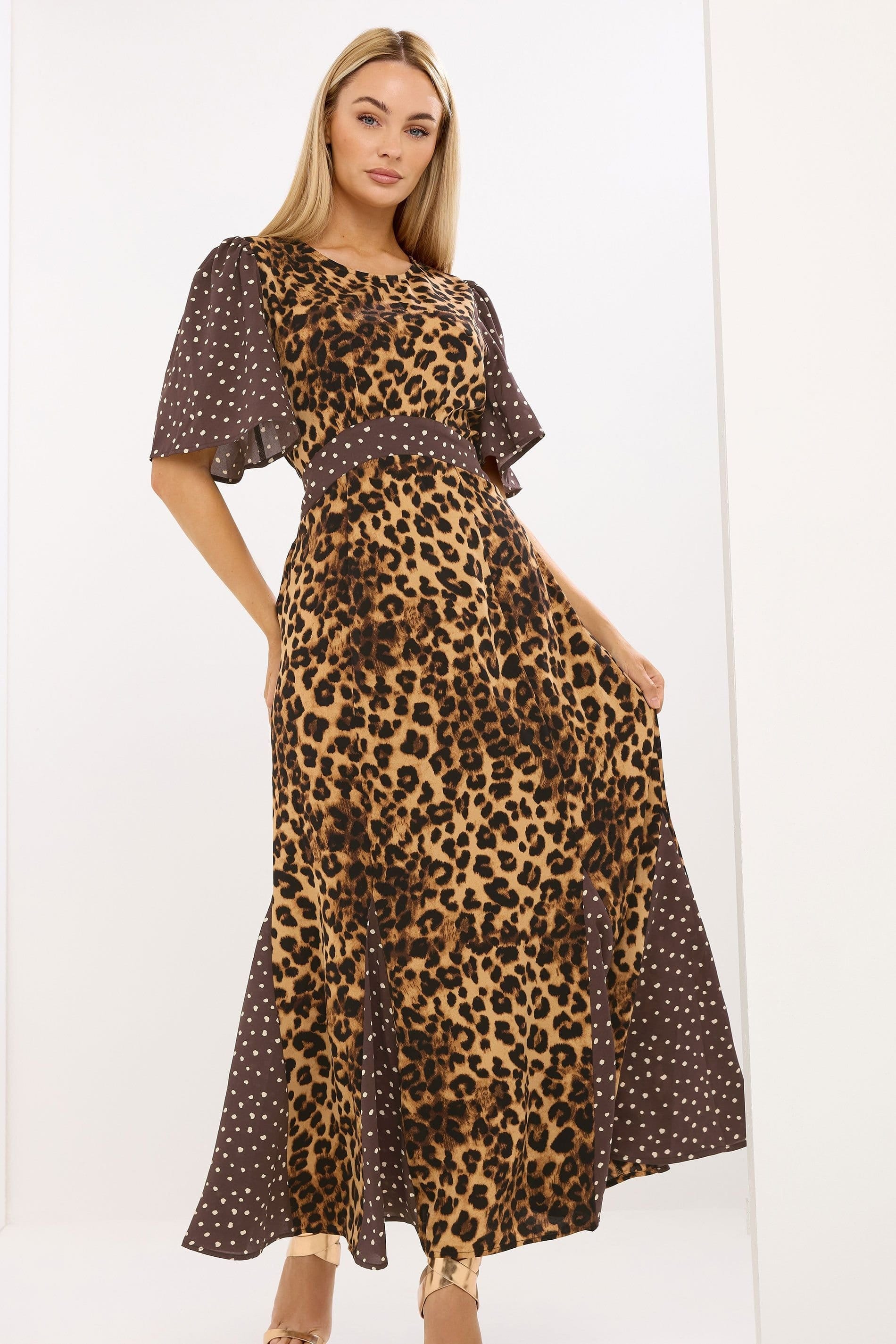 Star by Julien Macdonald Star by Julien Macdonald Women's Leopard Print Maxi Dress in Brown - 4