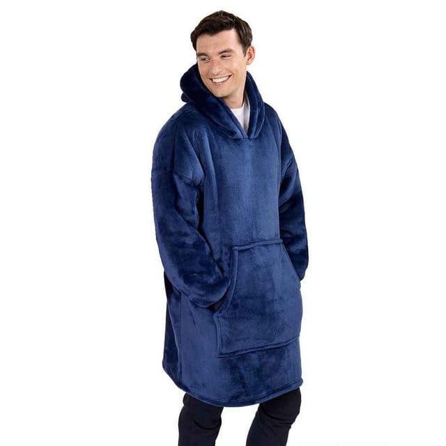 Brand Lab Brand Lab Men's Sherpa Fleece Hoodie in Navy - 2
