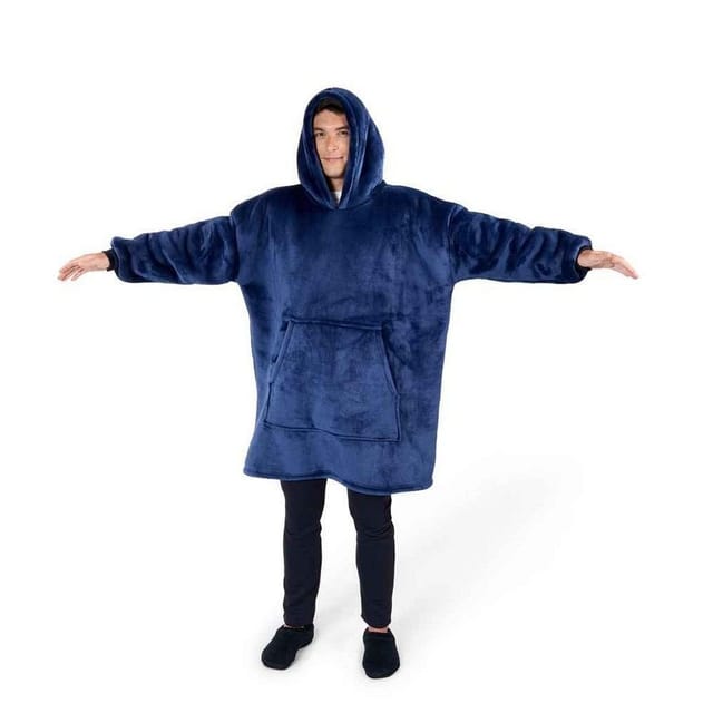 Brand Lab Brand Lab Men's Sherpa Fleece Hoodie in Navy - 3