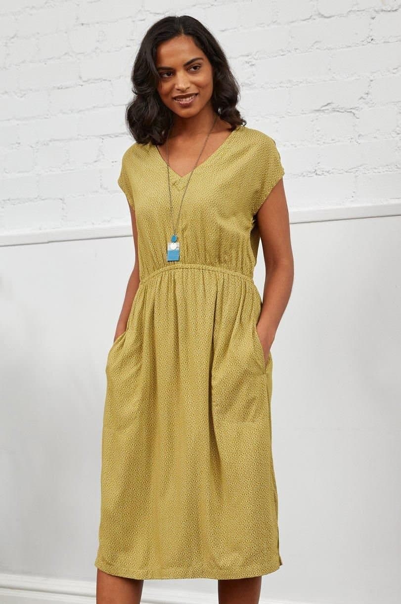 Nomads Clothing Nomads Clothing Women's Viscose Easy Dress in Green