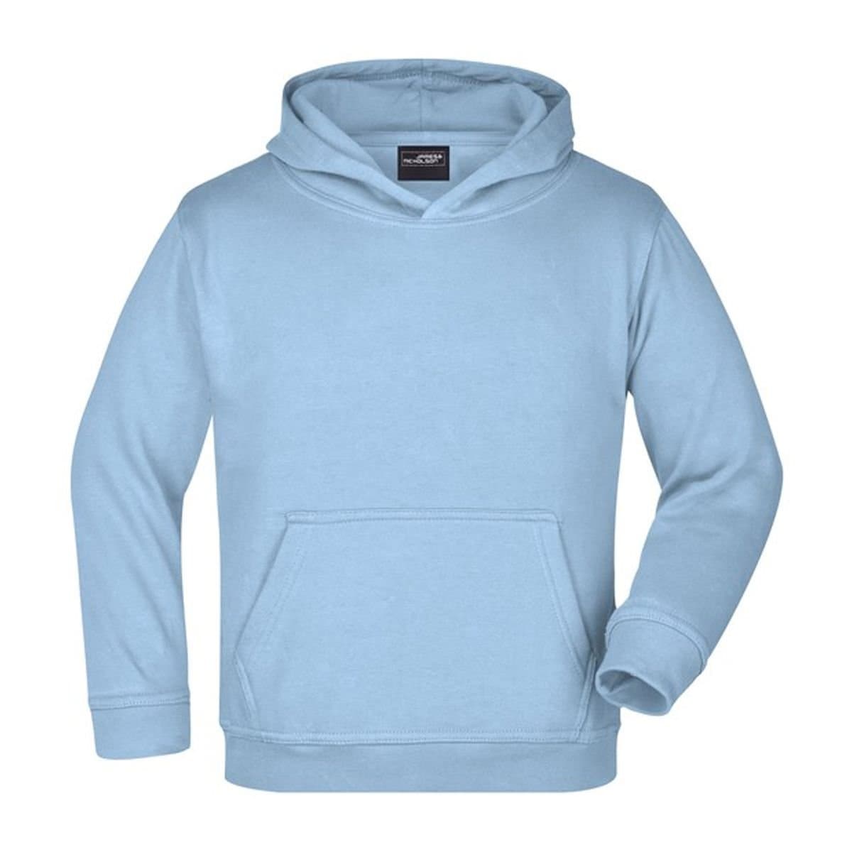 James and Nicholson James and Nicholson Men's Moisture Wicking Hoodie in Light Blue