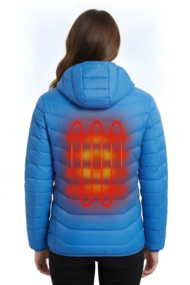 Anniou Anniou Women's Women's Heated Jacket in Blue - 2