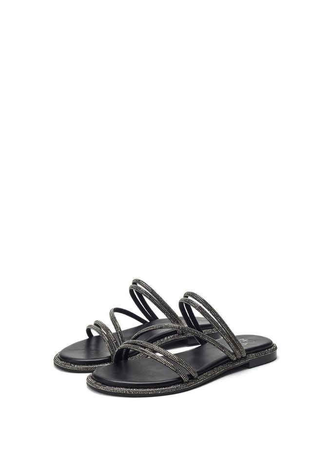 Moda in Pelle Moda In Pelle Women's 'Jannay' Porvair Sandals in Black - 3