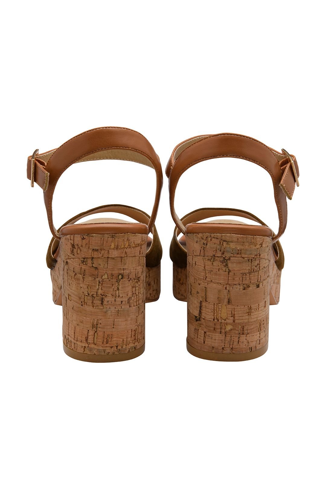 Ravel Ravel Women's 'Hauxley' Microfibre Block-Heel Sandals in Olive - 3