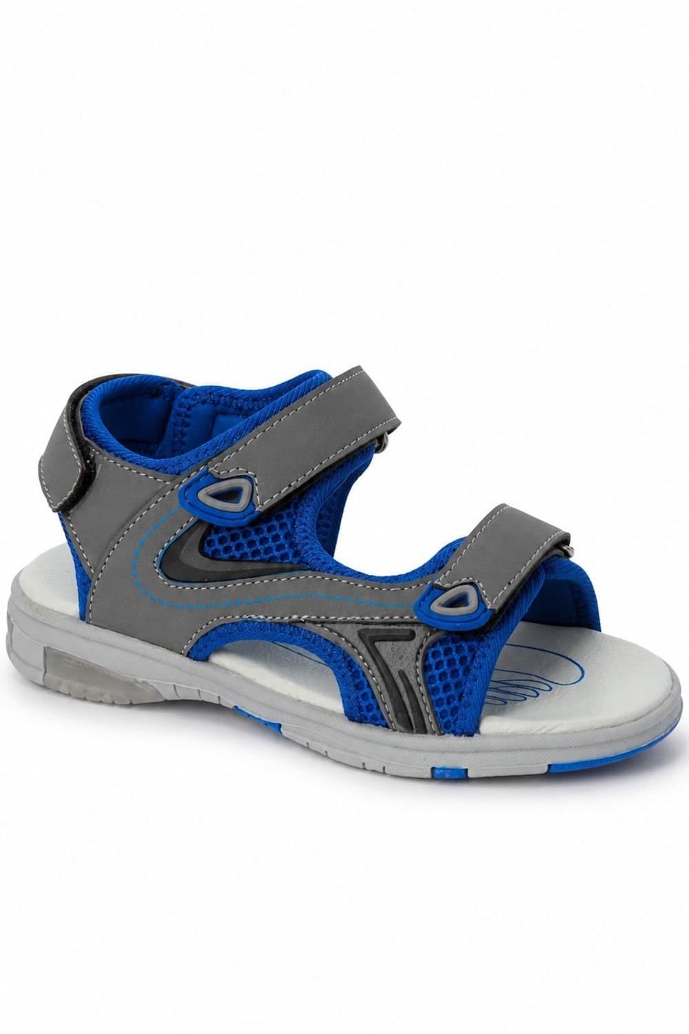 Spot On Spot On Men's Lightweight Touch Fastening Sports Sandals in Grey