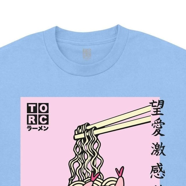 TORC TORC Men's Ramen Ingredients T-Shirt in Light Blue - 2