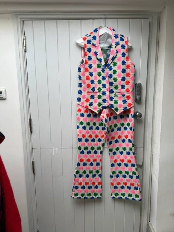 Never Fully Dressed Never fully dressed Multi Flower Trouser & Waistcoat