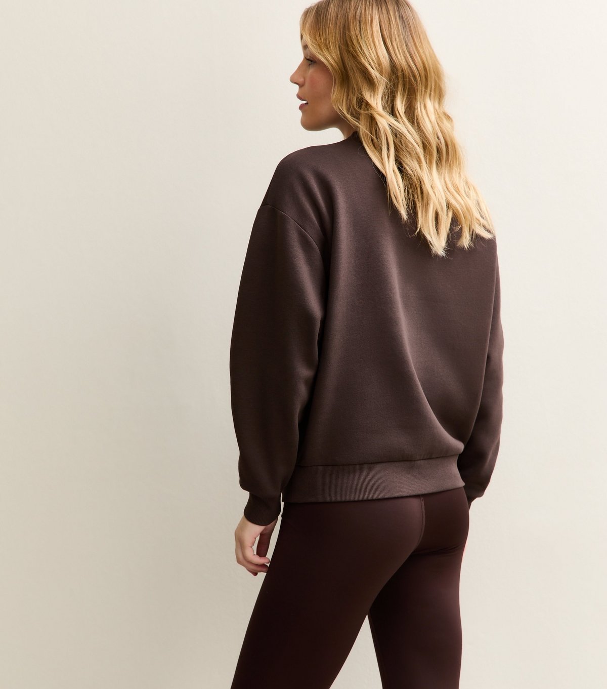 New Look Women's Dark Brown New York Logo Crew Neck Sweatshirt New Look - 4