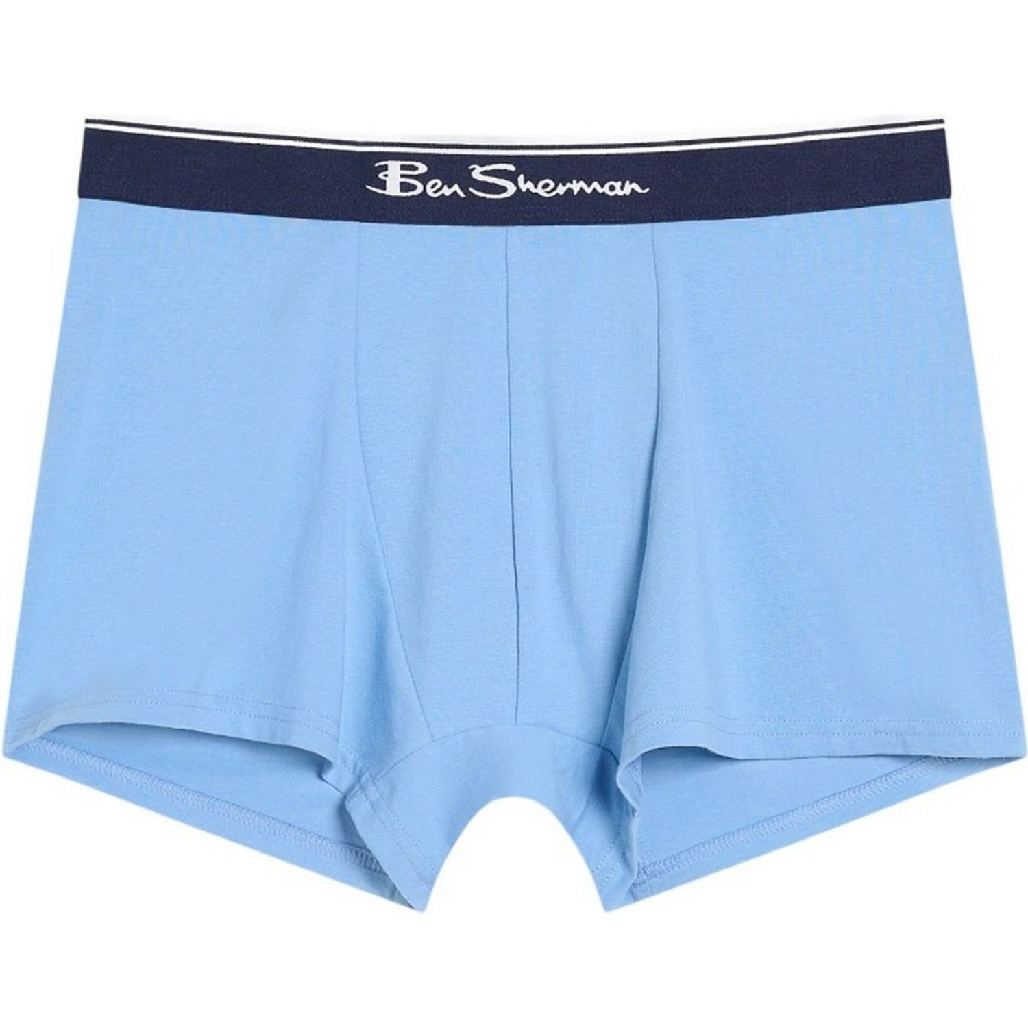 Ben Sherman Ben Sherman Men's Mod Signature Stripes Boxer Shorts (Pack of 3) in Blue - 4