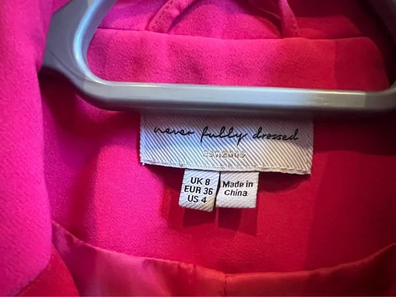 Never Fully Dressed Red/pink blazer
