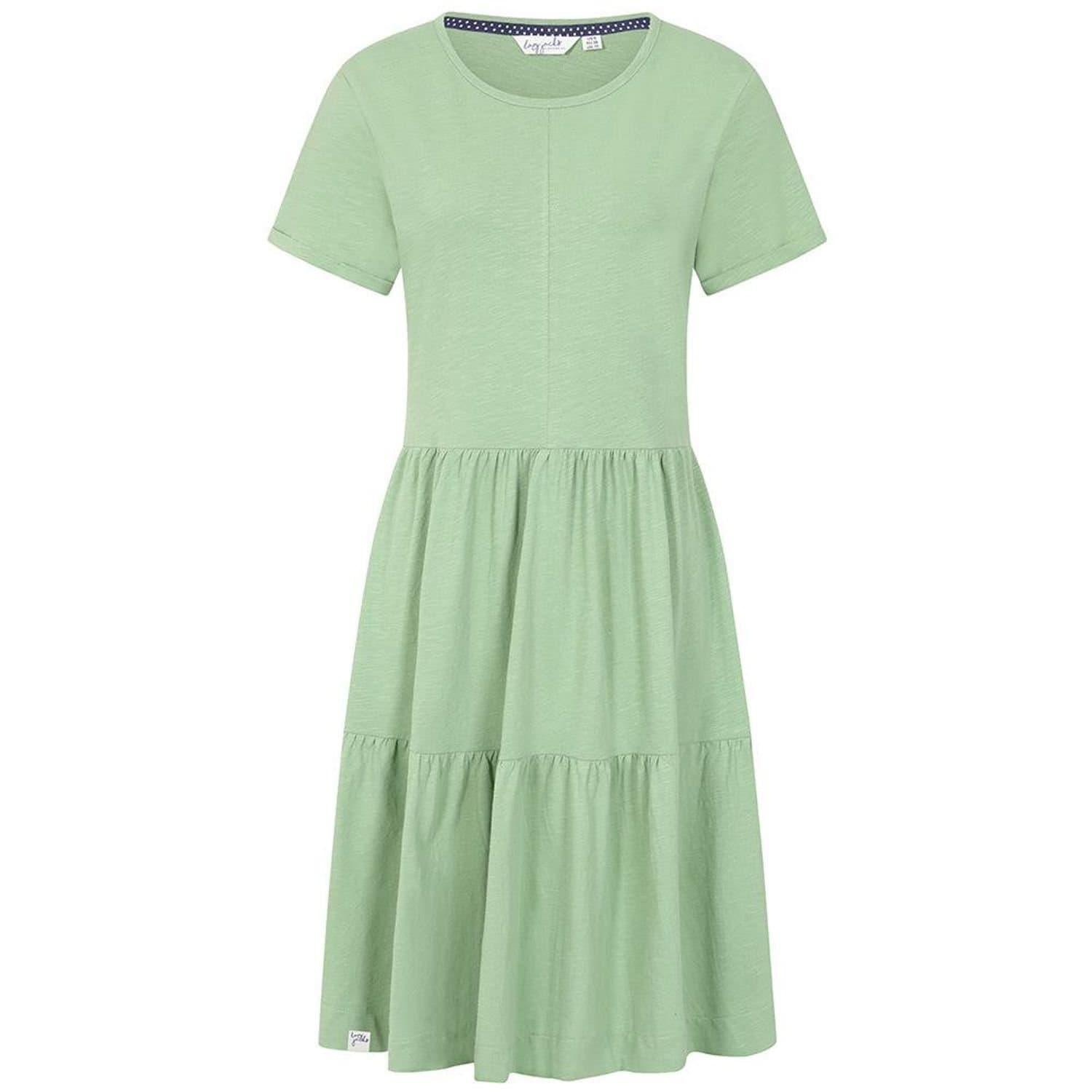 Lazy Jacks Lazy Jacks Women's Tiered Dress in Light Green
