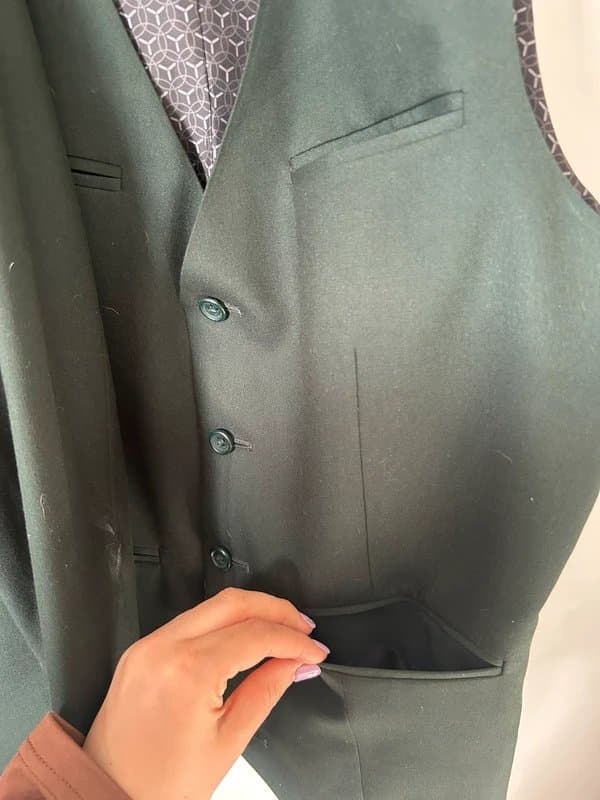 ASOS ASOS Dark Green 3 Piece Suit
