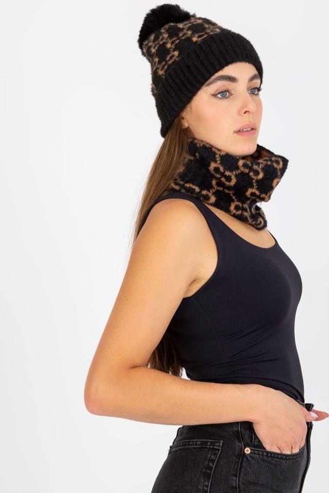 Love Lace Love Lace Women's Minimalist Cotton Bobble Hat for Everyday Sun Protection in Black - 2