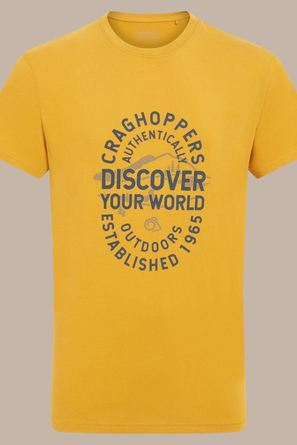 Craghoppers Craghoppers Men's Lucent Relaxed Fit Short Sleeved T-Shirt in Yellow - 2