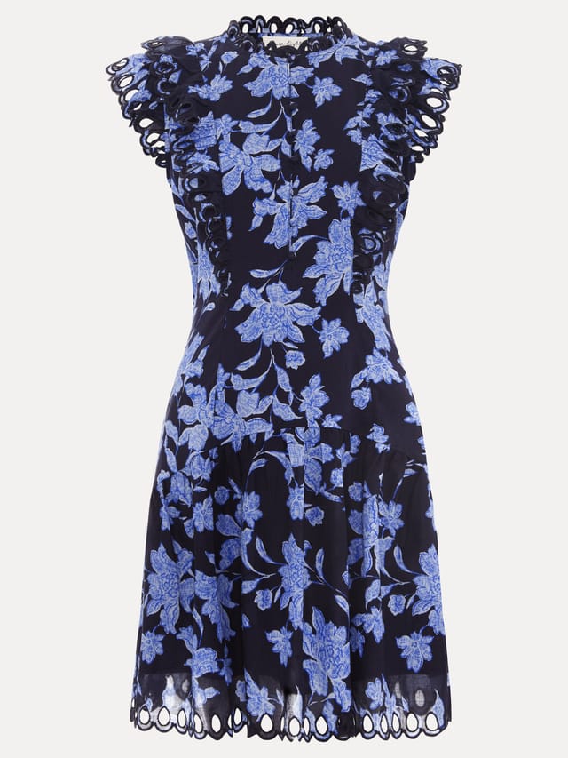 Phase Eight Phase Eight Women's Caraline Mini Floral Dress in Dark Pink - 2
