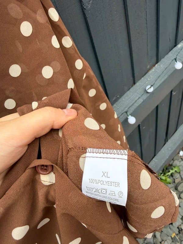 Boutique Viral Brown Polka Dot Shirt | Size XL / UK 14‑16