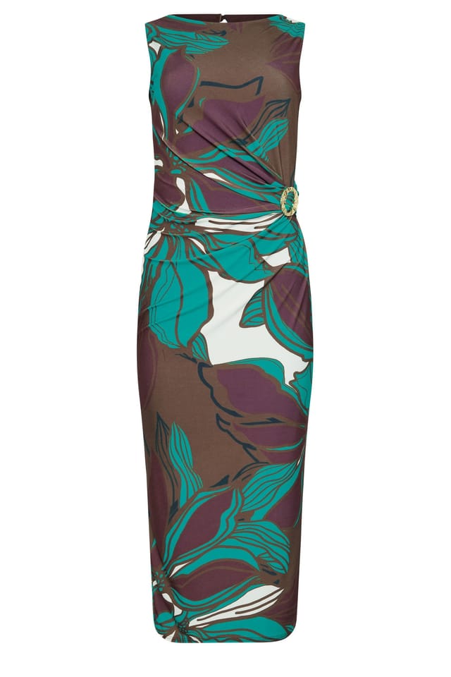Star by Julien Macdonald Star by Julien Macdonald Women's Floral Wrap Maxi Dress in Chocolate - 2