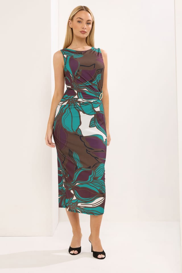 Star by Julien Macdonald Star by Julien Macdonald Women's Floral Wrap Maxi Dress in Chocolate - 3