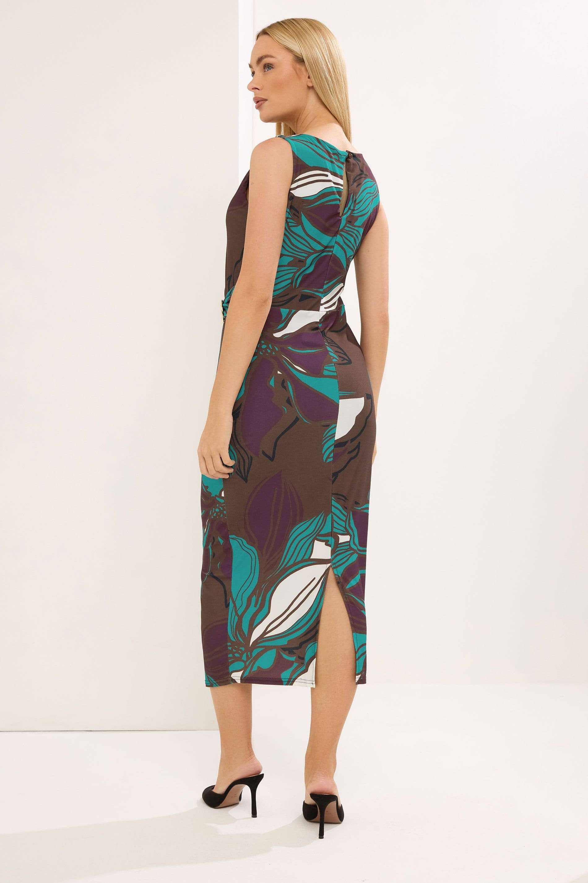 Star by Julien Macdonald Star by Julien Macdonald Women's Floral Wrap Maxi Dress in Chocolate - 4