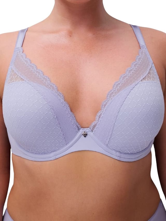 Chantelle Chantelle Women's Norah Chic Plunge T-Shirt Bra in Purple - 3