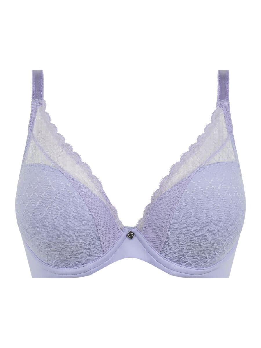 Chantelle Chantelle Women's Norah Chic Plunge T-Shirt Bra in Purple - 4