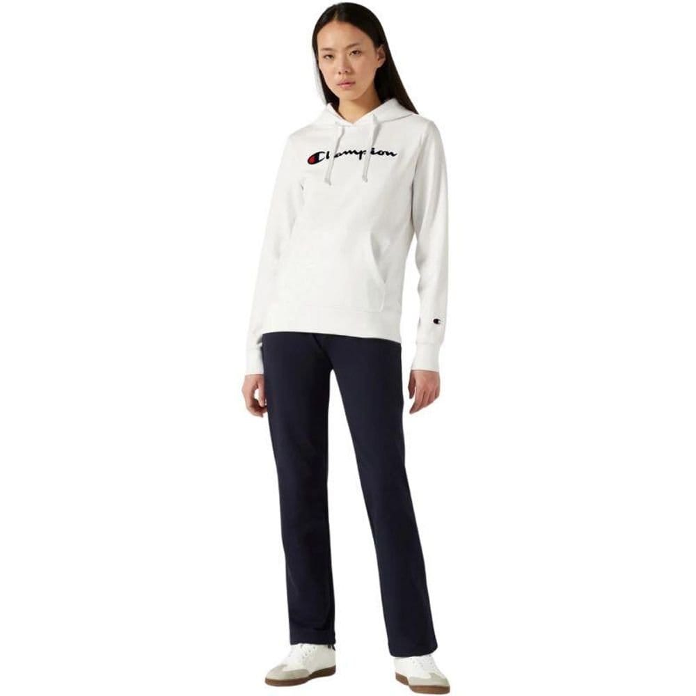 Champion Champion Women's Kangaroo Pocket Hoodie in White - 4