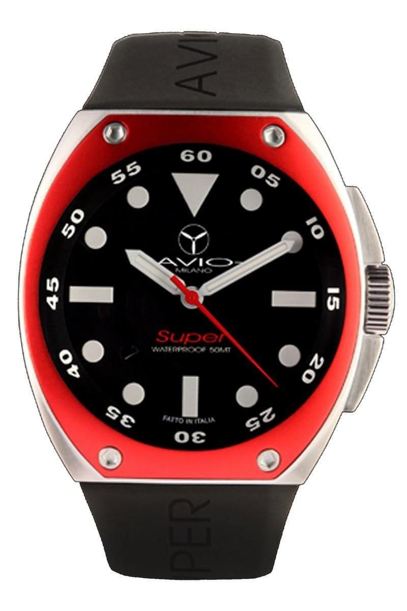Avio Milano Avio Milano Men's Super Black Watch - 1