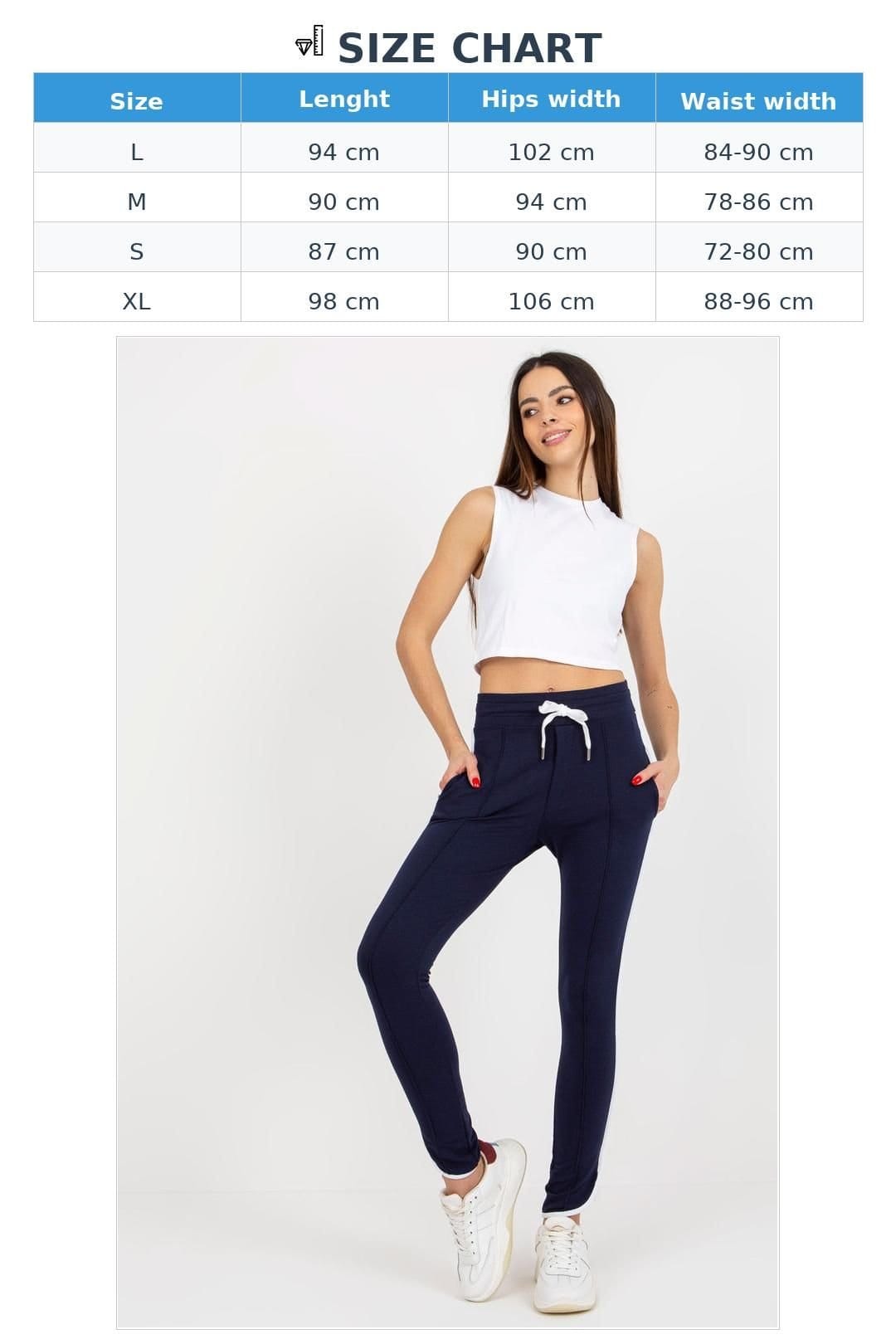 Love Lace Love Lace Women's Casual Sport High Waisted Sweatpants in Navy - 4