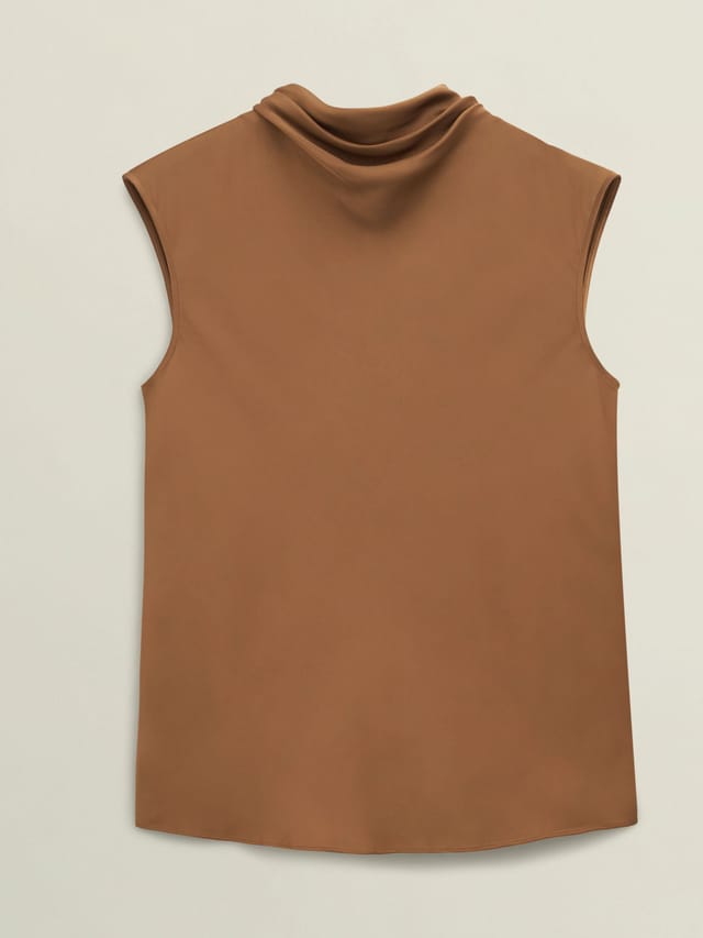 Hobbs London Hobbs London Women's Gigi Blouse in Walnut - 2
