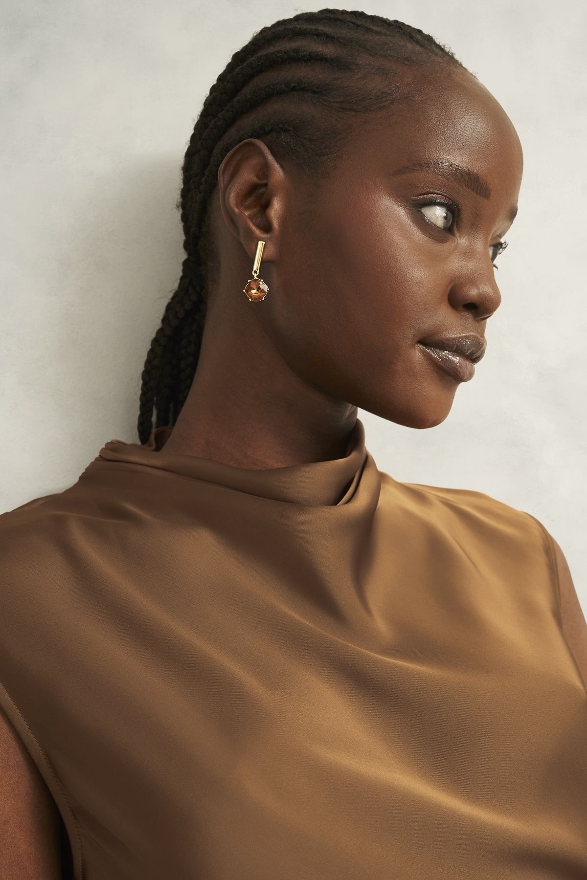 Hobbs London Hobbs London Women's Gigi Blouse in Walnut - 3