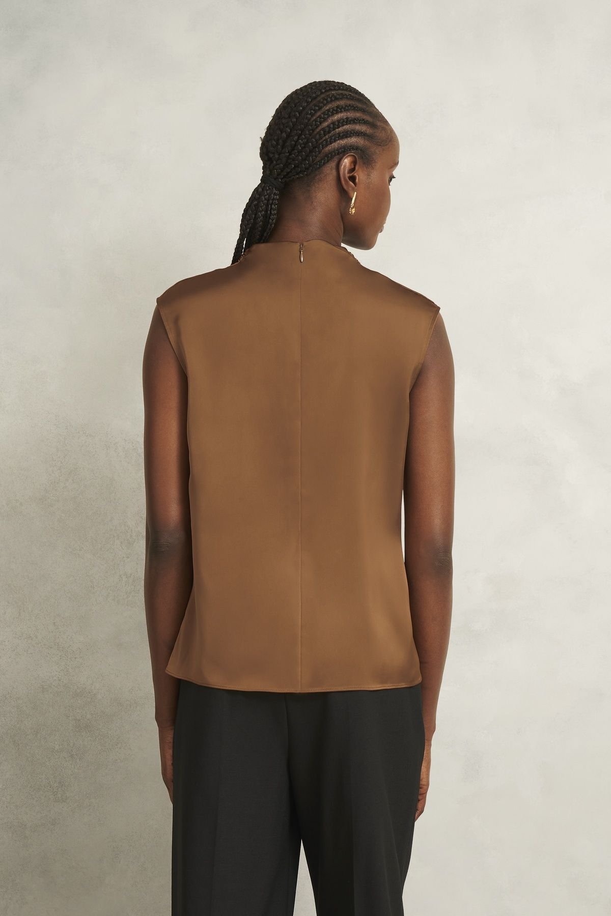 Hobbs London Hobbs London Women's Gigi Blouse in Walnut - 4