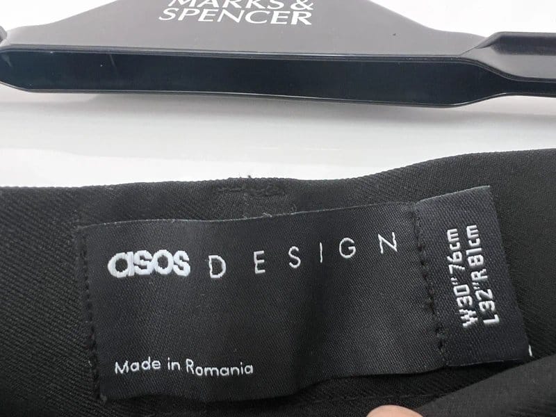 ASOS Men's Smart Black Slim Fit Trousers