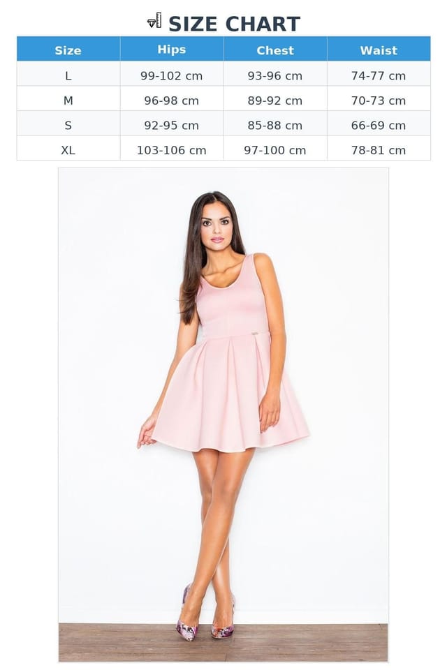 Love Lace Love Lace Women's Evening Fitted Flare Dress With Back V Neck in Pink - 3