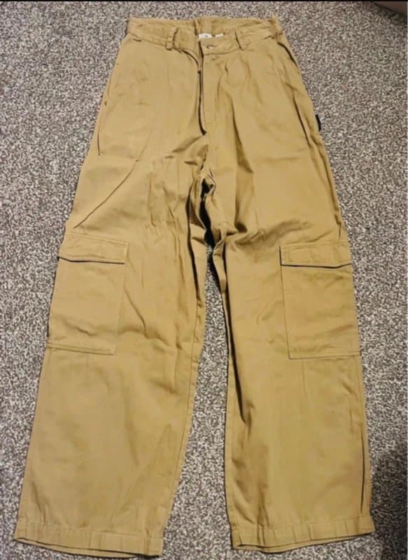 ASOS Women's trousers cargo combat pants tan UK 10 w28” asos collusion