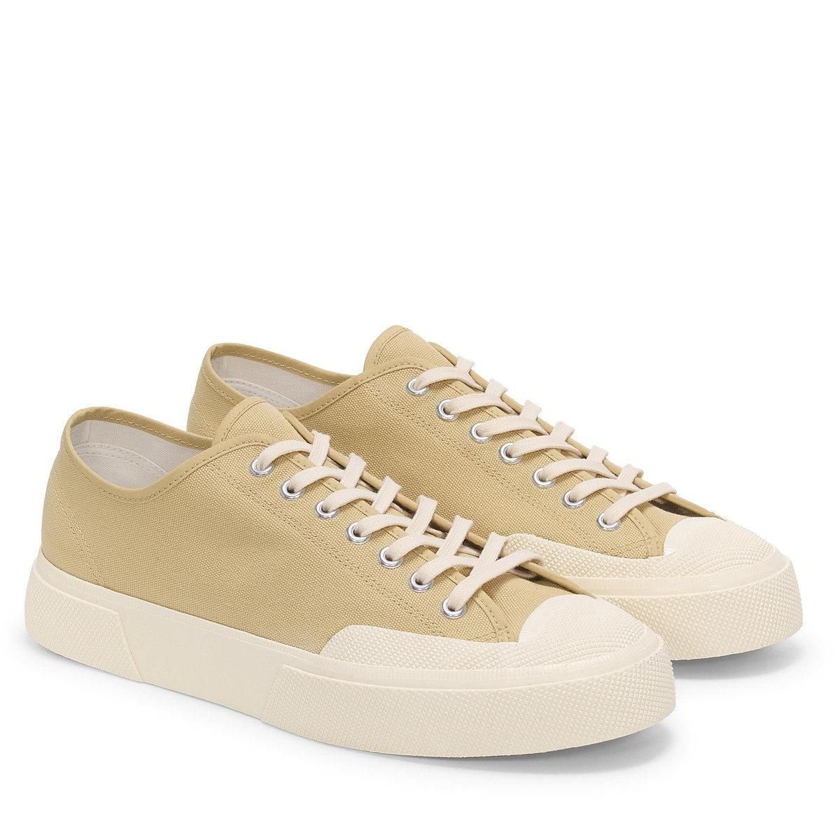Superga Superga Men's 2432 Works Cotton Canvas Low Cut Trainers in Medium Beige - 2