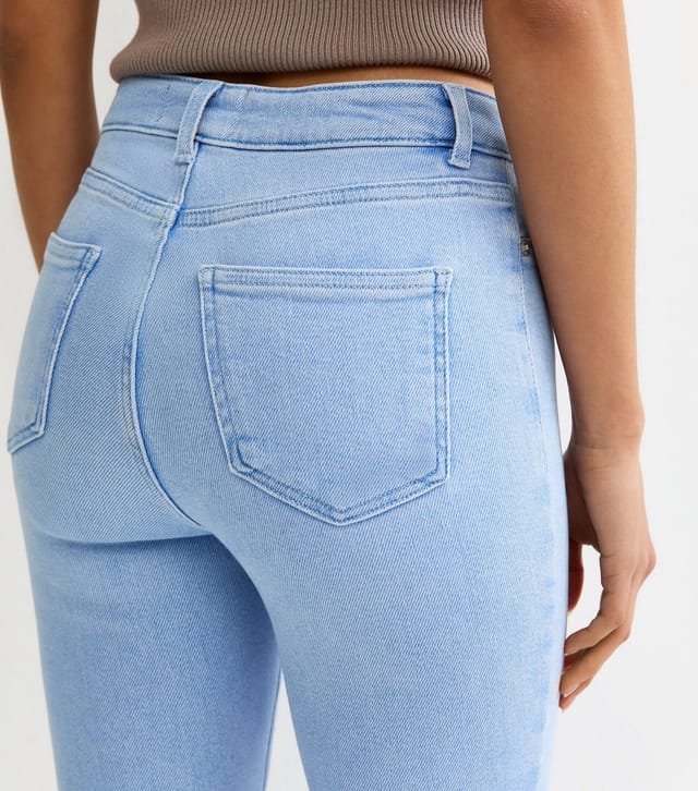 New Look Women's Bright Blue Hallie Disco Skinny Jeans New Look - 2