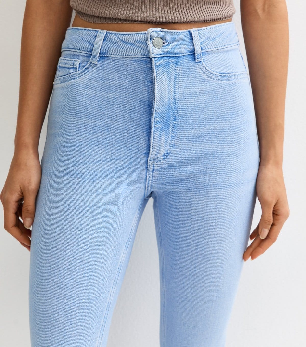 New Look Women's Bright Blue Hallie Disco Skinny Jeans New Look - 4