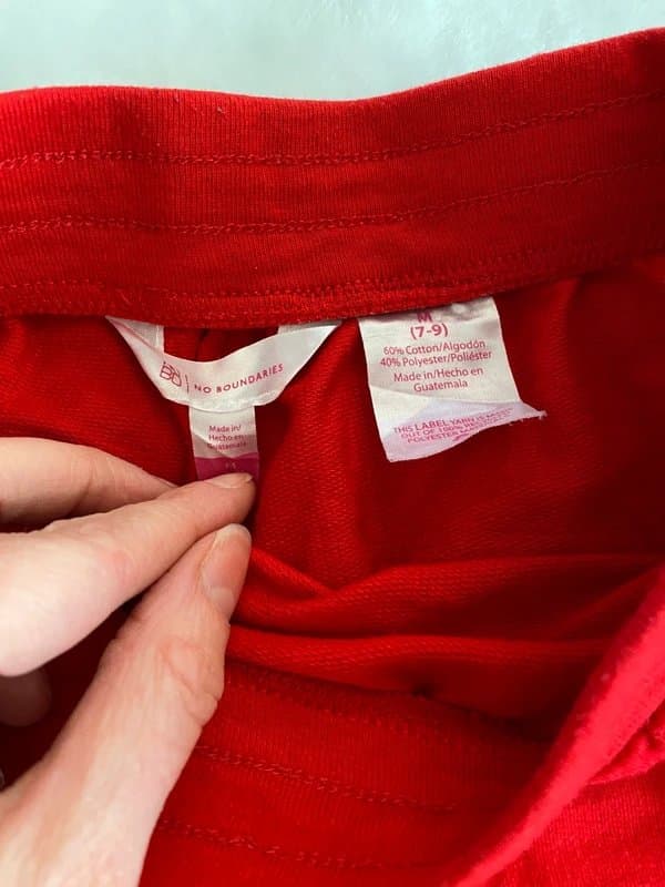 No Boundaries Red jersey shorts ladies no boundaries ladies size medium.