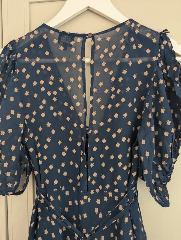 Topshop Archival Kate Moss for Topshop (2007) Clover Print Tea Dress - UK 8 vintage