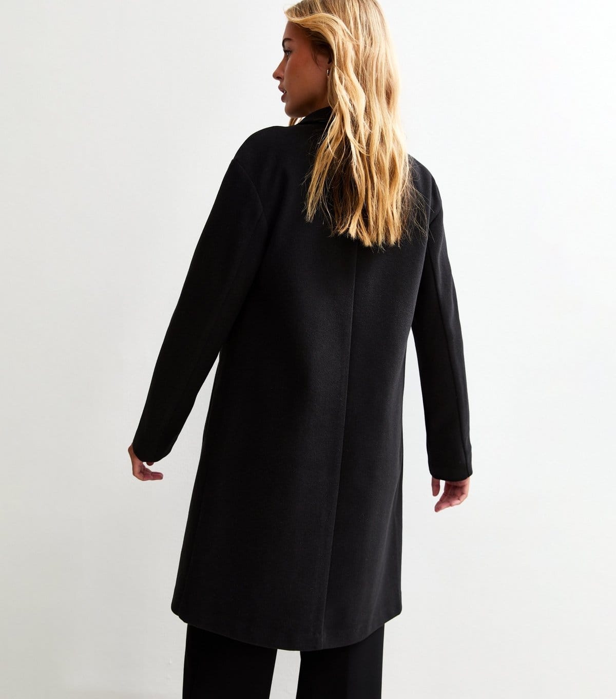 New Look Women's Tall Black Unlined Open Long Coat New Look - 4