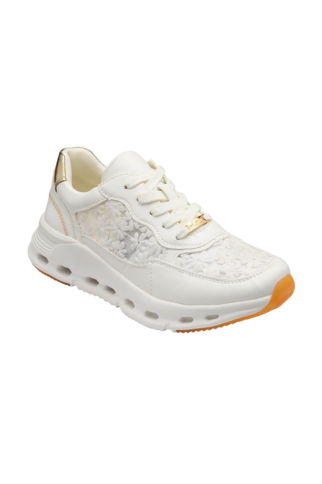 Lotus Lotus Women's White 'Flossie' Lace-Up Trainers