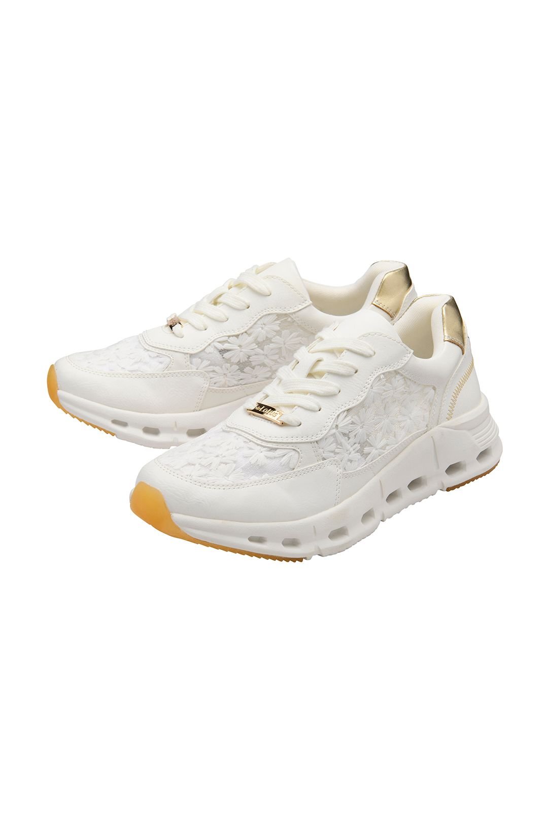 Lotus Lotus Women's White 'Flossie' Lace-Up Trainers - 2