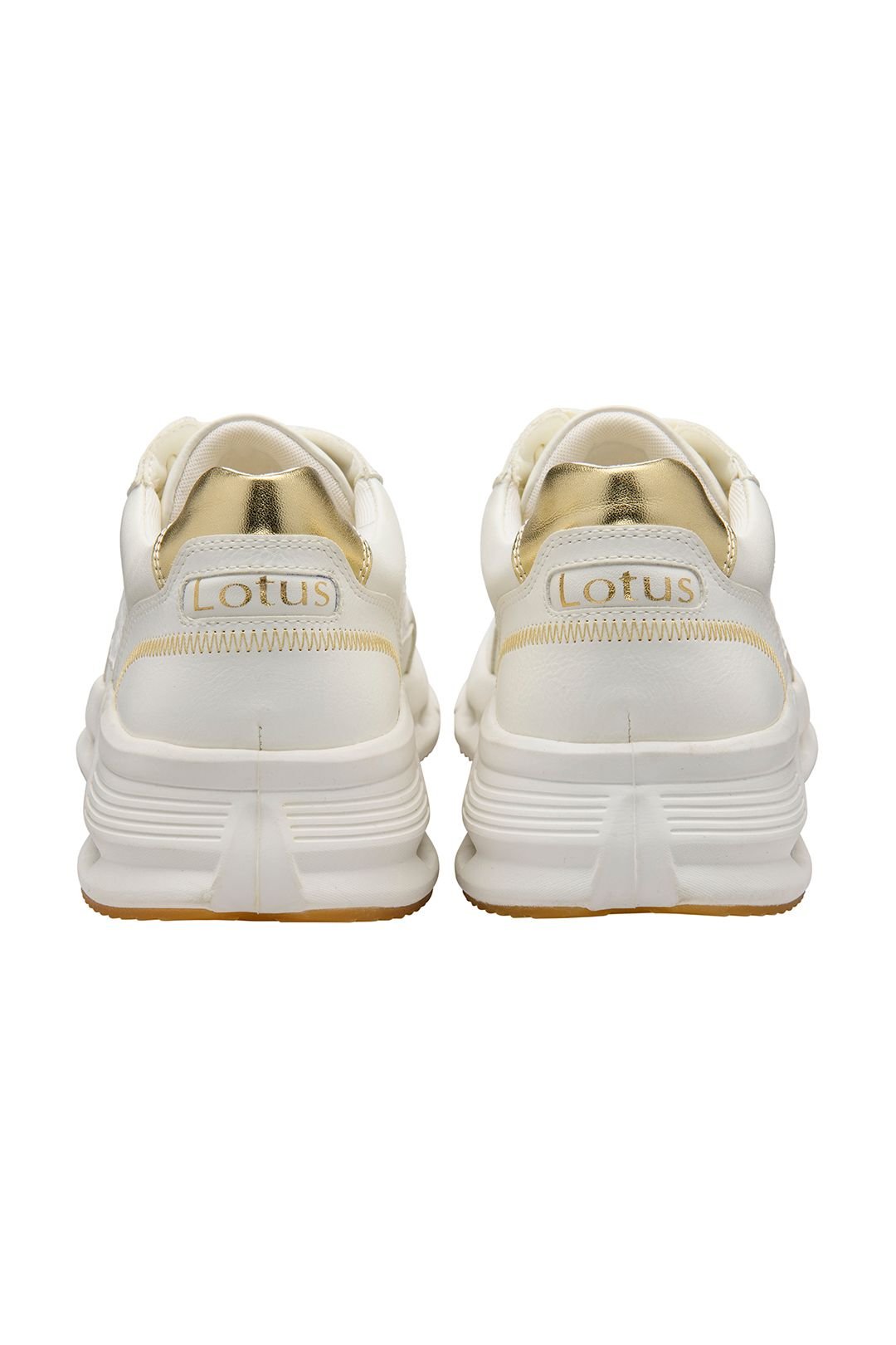 Lotus Lotus Women's White 'Flossie' Lace-Up Trainers - 3