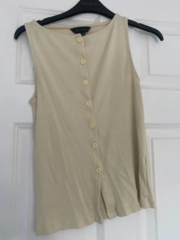 New Look Light yellow vest top