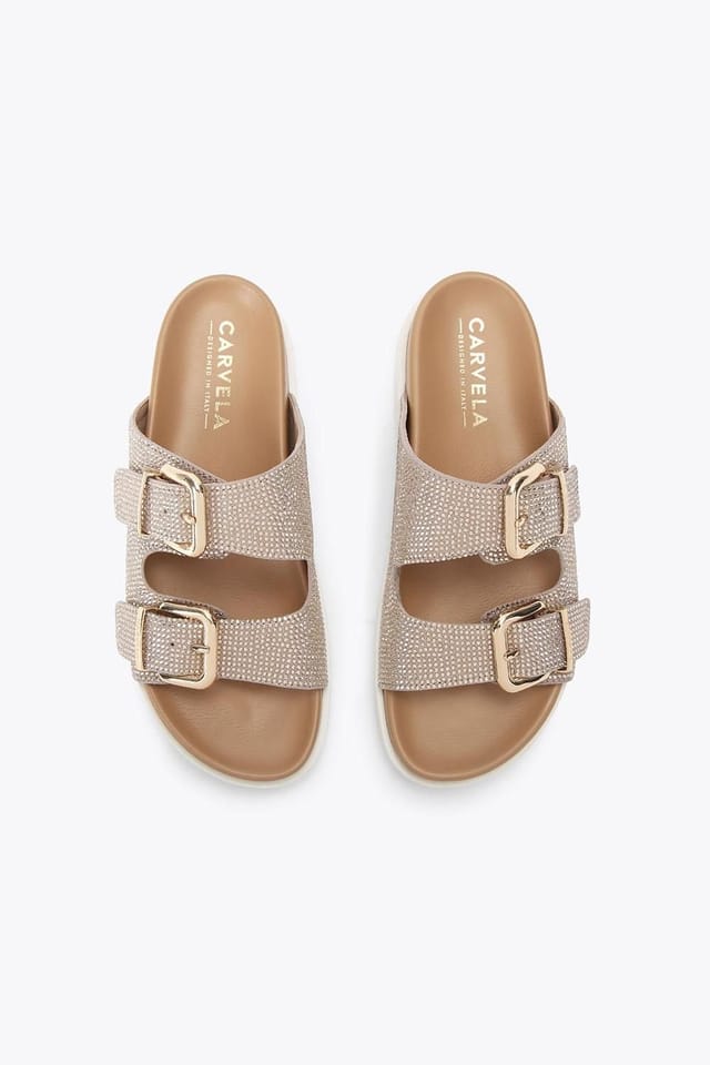 Carvela Carvela Women's 'Selena' Fabric Sandals in Silver - 2