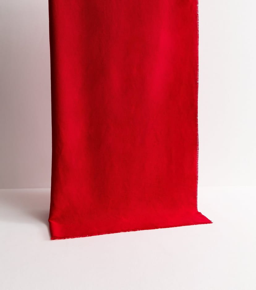 New Look Bright Red Classic Plain Scarf New Look - 1