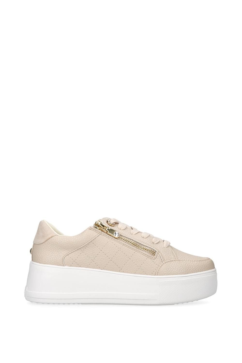 Carvela Carvela Women's 'Jive Zip' Trainers in Beige - 3