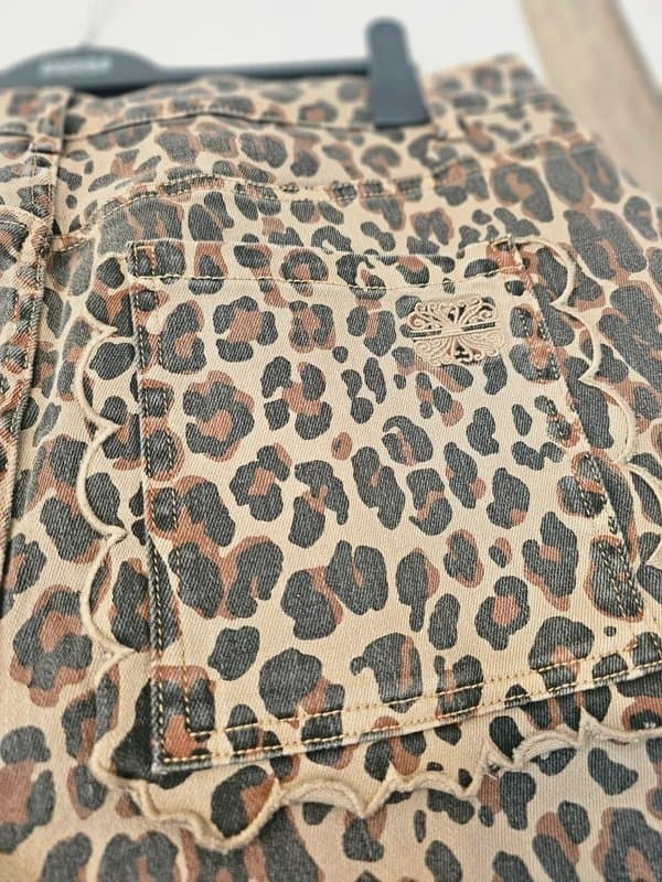 Never Fully Dressed Never fully dressed animal print jeans