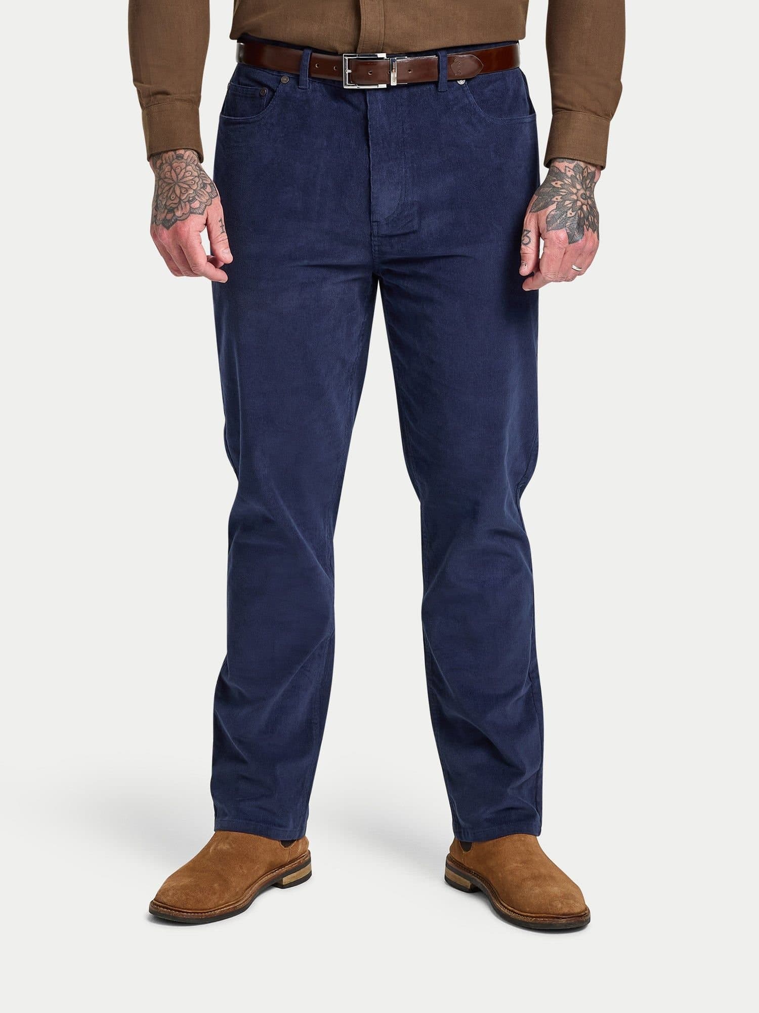 raging bull Raging Bull Men's Corduroy Trouser in Navy
