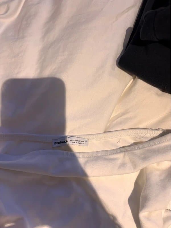 Bershka Bershka ruched bandeau with slit sides